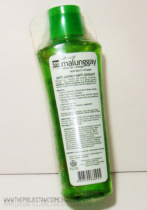 moringa facial toner