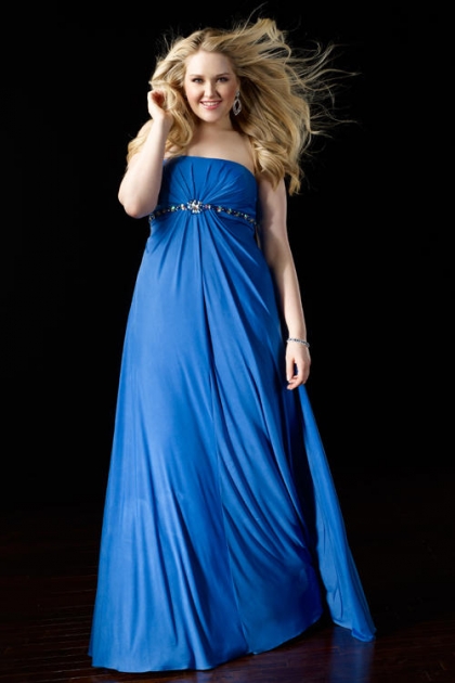 WhiteAzalea Plus Size Dresses: Blue Plus Size Prom Party Dresses by Alyce