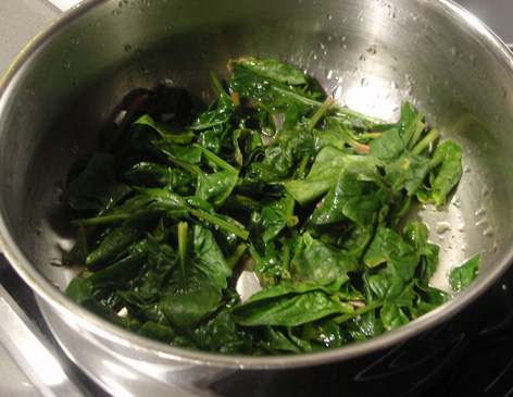 Espinacas escaldadas