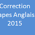 correction capes anglais 2015