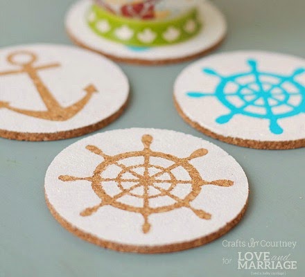 DIY Nautical Coasters