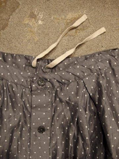 FWK by Engineered Garments "Tuck Skirt-Polka Dot Lawn"