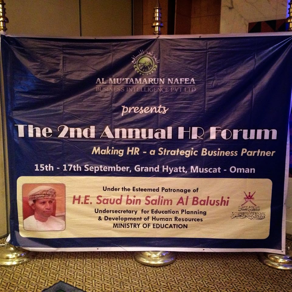The 2nd Annual HR Forum, Muscat Oman, September 15-17th