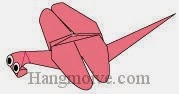 Bước 18: Vẽ mắt để hoàn thành cách xếp con chuồn chuồn ớt bằng giấy origami. Bước 18: Vẽ mắt để hoàn thành cách xếp con chuồn chuồn ớt bằng giấy origami.
