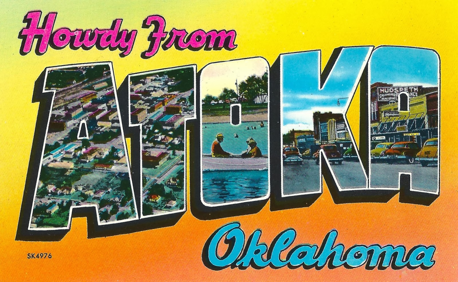 My Favorite Views Oklahoma Atoka, Large Letter
