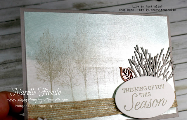 Need a stamp set for masculine cards, then check out the Winter Woods set here - http://bit.ly/2OAaDM1