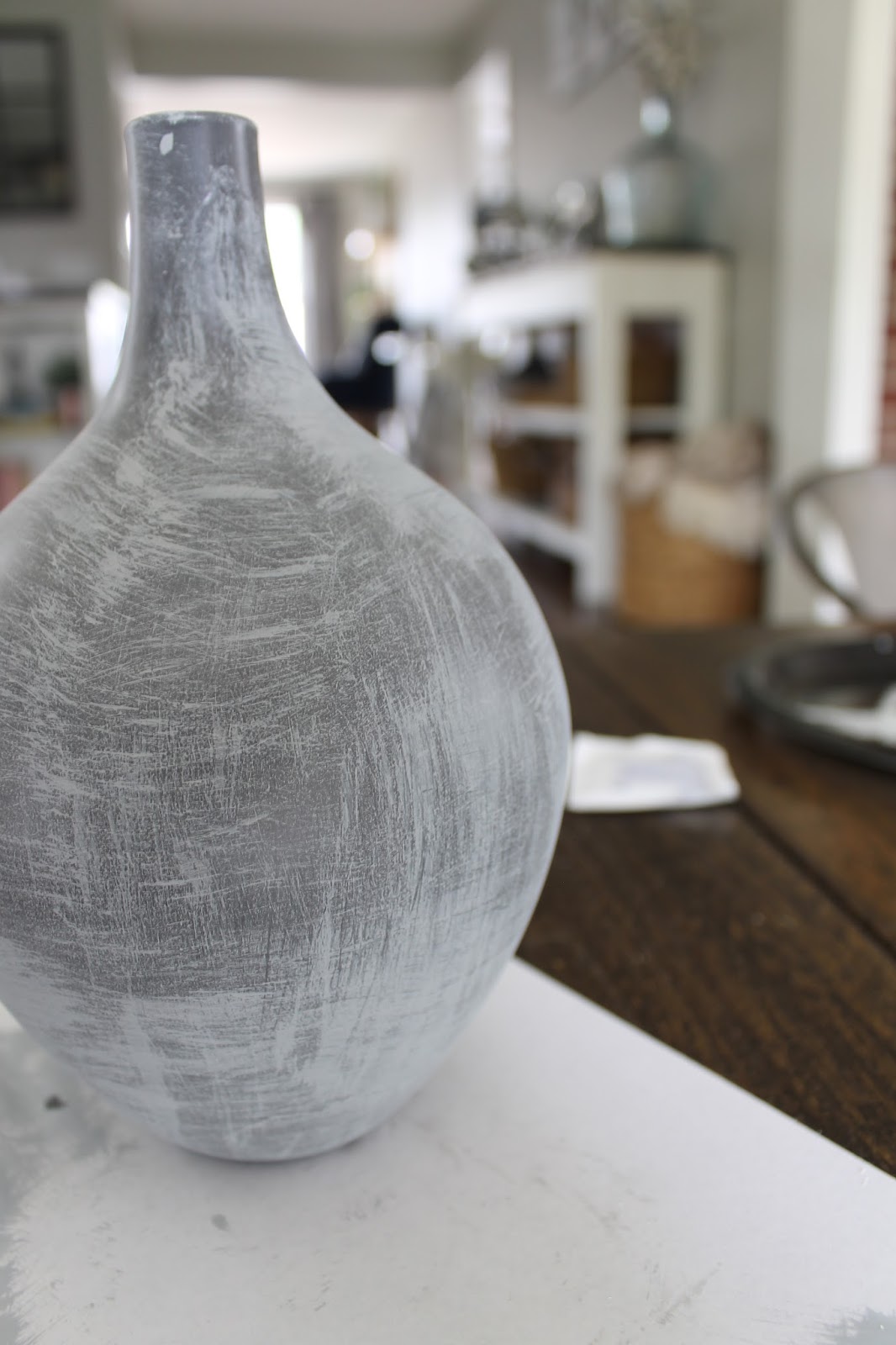 Wonderfully Made DIY Painted Concrete Vase