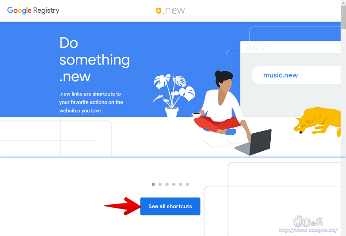 Google 推出的.NEW域名整合多項服務