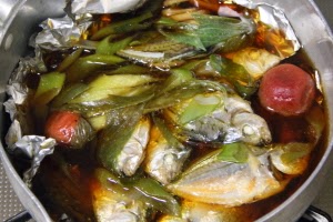 Sunday写楽 ときどきブログ 男の手料理 ヒイラギ ギンタ の煮付け