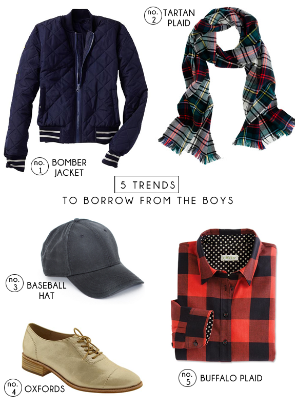 with an i.e.: 5 trends to borrow from the boys