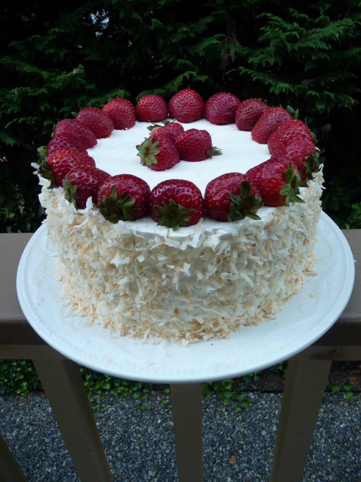 CoconutStrawberryLemon Cake