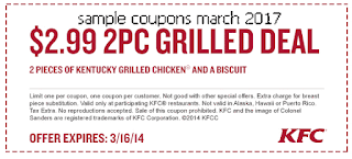 Kfc coupons for march 2017