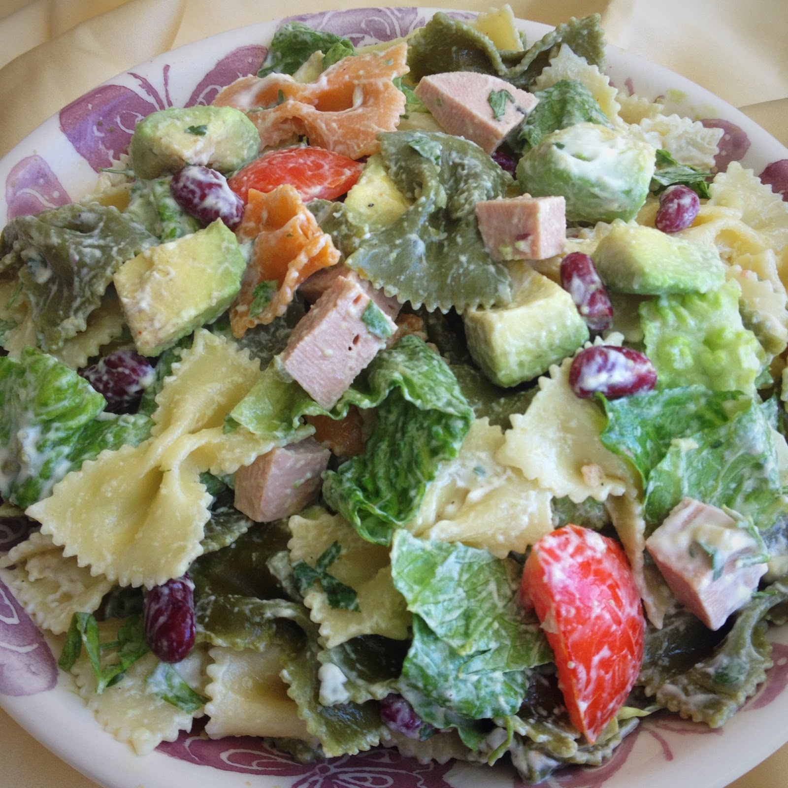 Creamy Pasta, Salami & Avocado Salad Best of Everyday Food