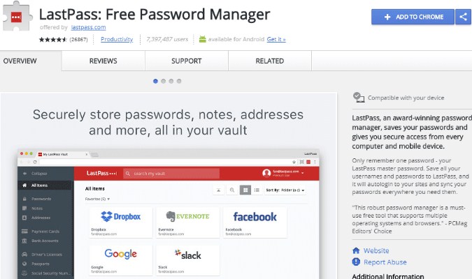 Ekstensi Google Chrome tuk Pelajar - LastPass Ekstensi Google Chrome tuk Pelajar - LastPass