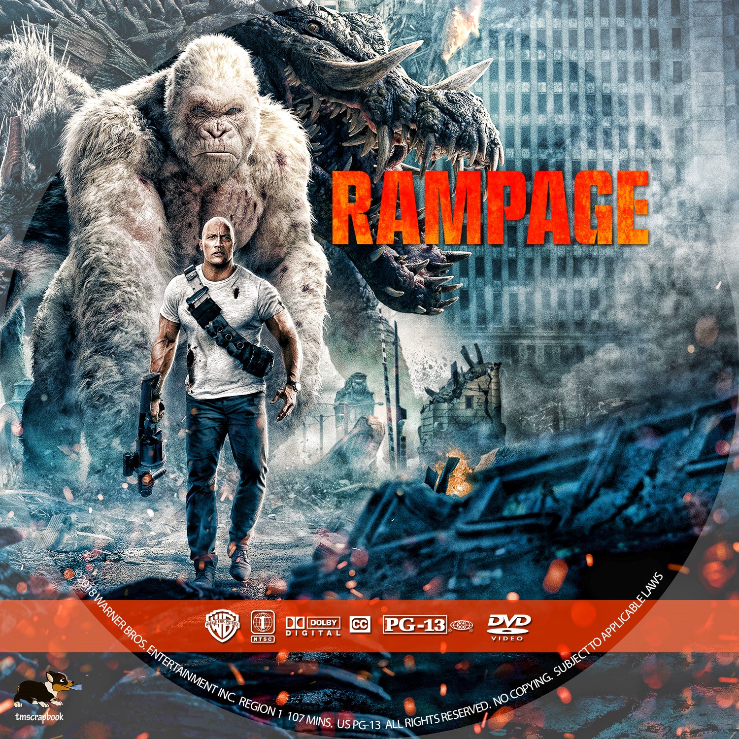 Rampage DVD Label | Cover Addict - Free DVD, Bluray Covers and Movie