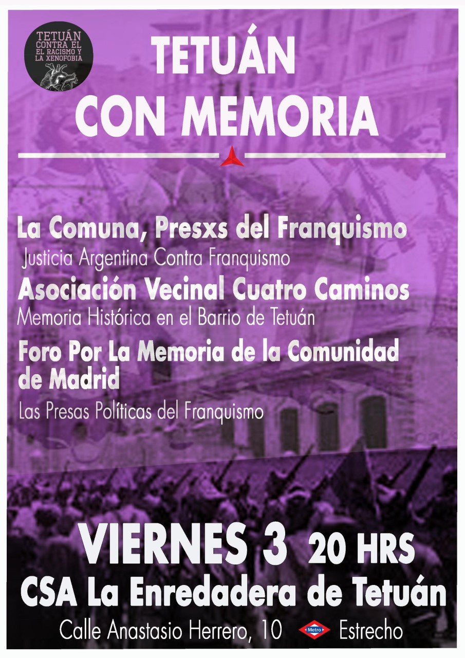 3 de marzo Recuperando la Memoria de los Barrios