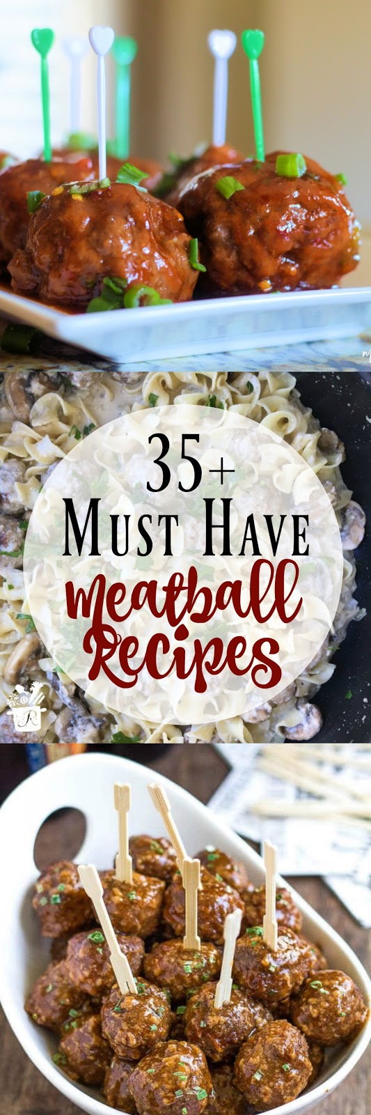 35+ Must Have Meatball Recipes...every meatball under the sun!  From traditional meatballs in red sauce to chicken variations slathered in buffalo sauce to veggie loaded turkey meatballs.  You will definitely find a meatball you want to try! (sweetandsavoryfood.com)