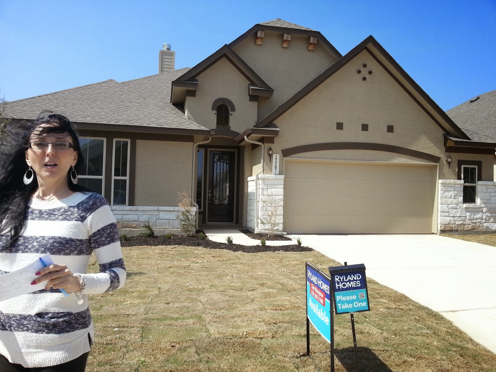 San Antonio Move Ryland Homes, Wimberley Elevation D, onestory in The