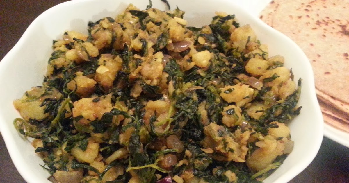 Food From My Kitchen: Methi Aloo Subzi / Methi Aloo Curry / Fenugreek ...