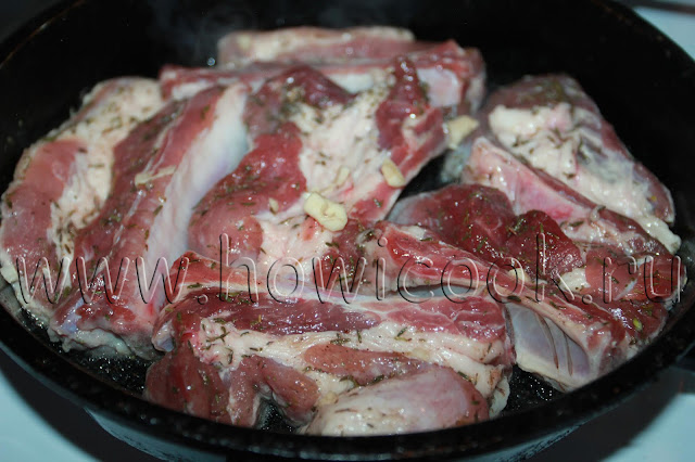 рецепт свиных ребрышек с тимьяном и чесноком с пошаговыми фото