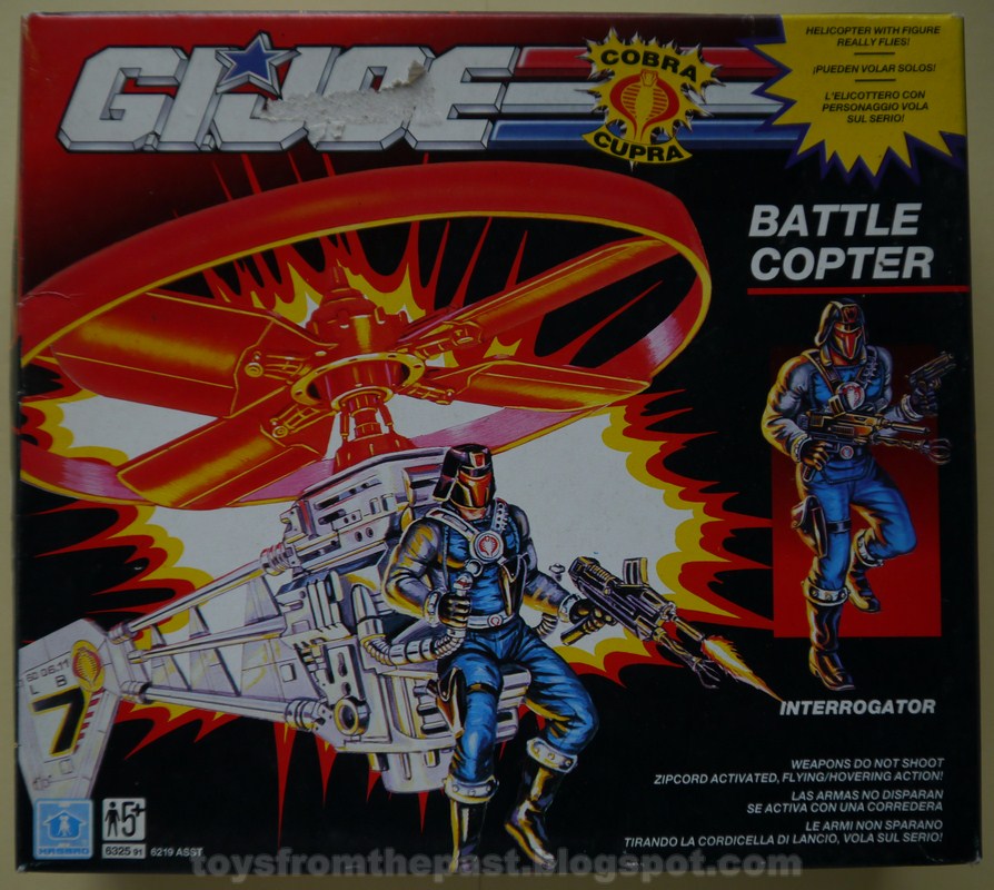 Toys from the Past 624 G.I. JOE BATTLE COPTER with INTERROGATOR (1991)