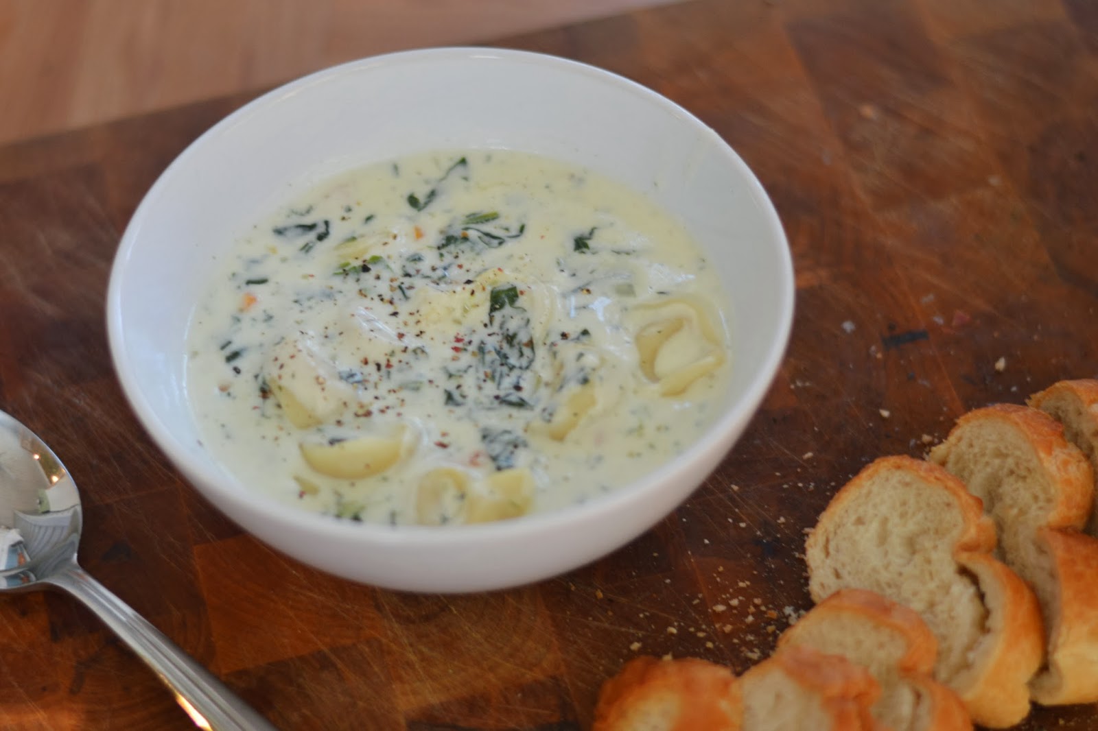 The Art of Comfort Baking: Creamy Tortellini Soup with Spinach