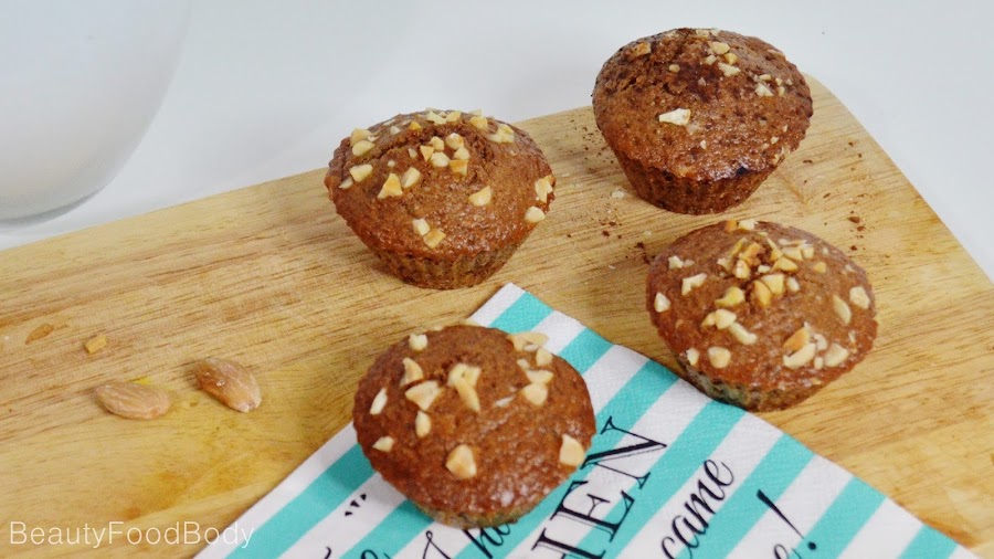 receta fit muffins espelta integral frutos secos fitness healthy