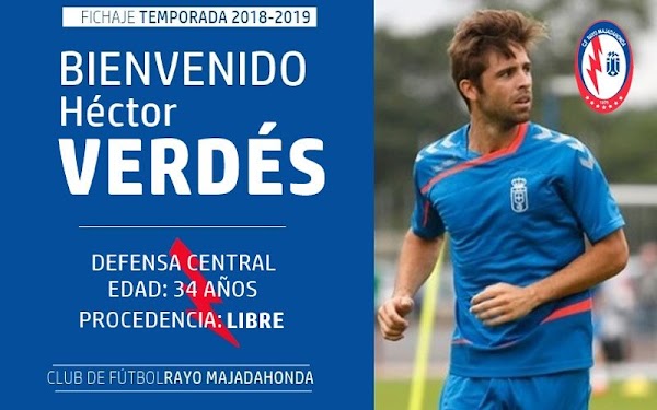 Oficial: El Rayo Majadahonda ficha a Héctor Verdés