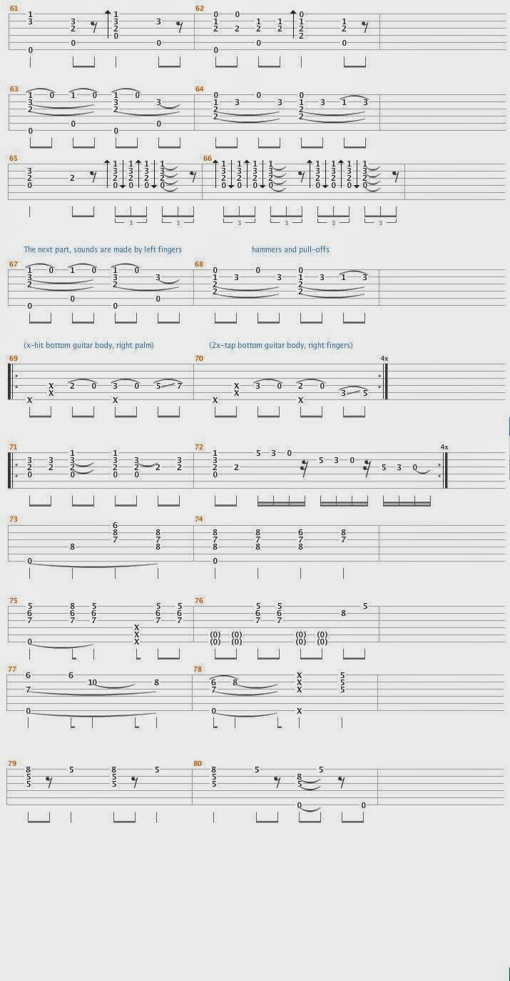 Fingerstyle Tabs They don't care about us ( Michael Jackson