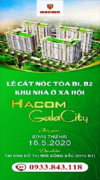 Lễ Cất nóc Tòa B1 và B2 Chung cư Hacom Galacity