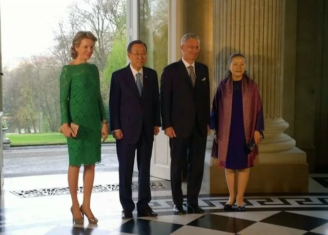 Queen Mathilde received UN Secretary-General