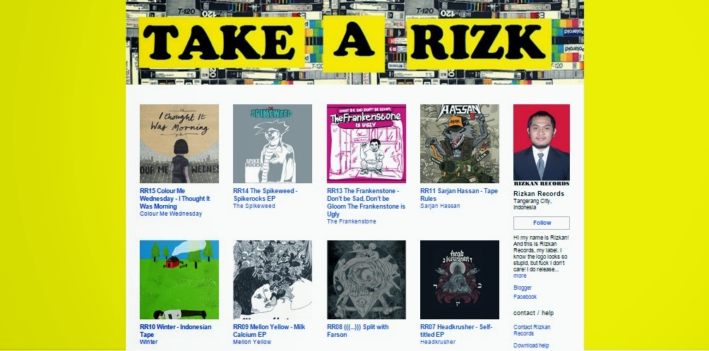 Radio Hey Ho!: Rizkan Records Is Now On Bandcamp!