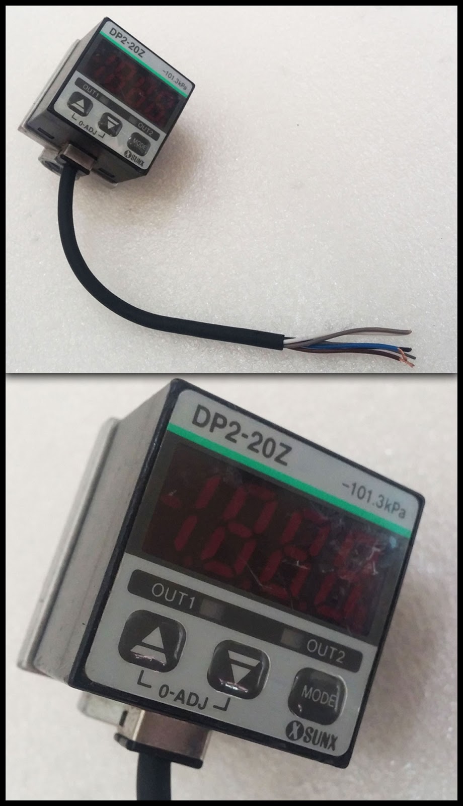 2nd MACHINE Digital display pressure sensor, 101.3 kPa(1 bar), DP2