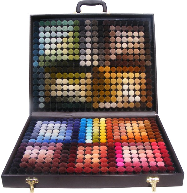 caja de color de lana