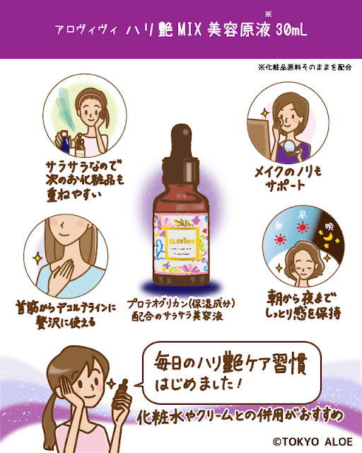 アロヴィヴィ ハリ艶MIX美容原液 30mL