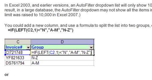 excel mac os x selecting row above mouse