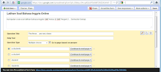 Input Butir Soal di Form Google Drive