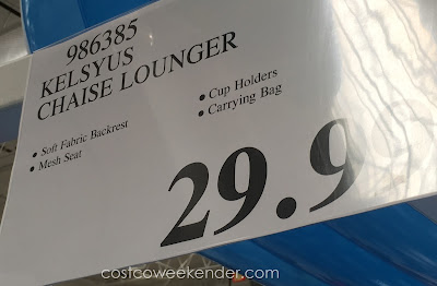 Deal for the Kelsyus Deluxe Chaise Lounger at Costco