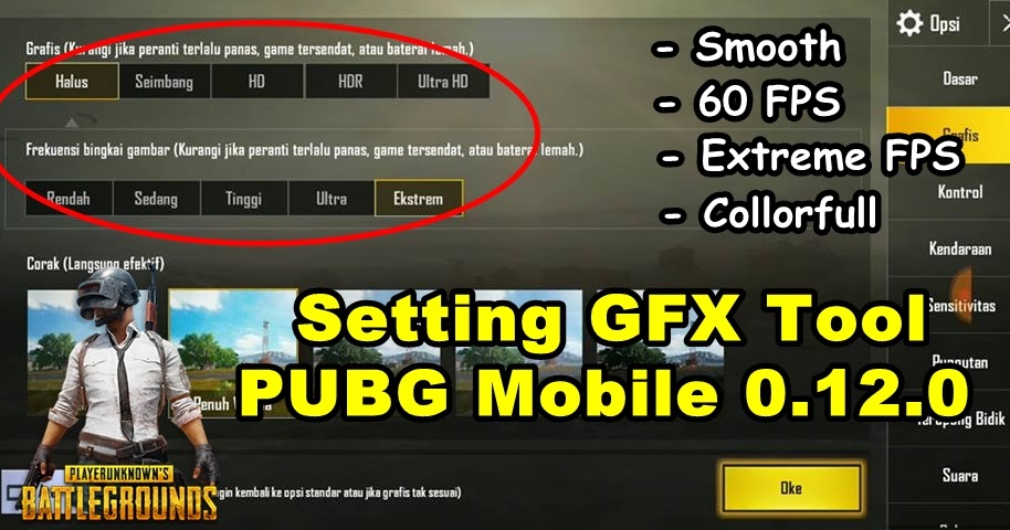 Cara Setting GFX Tool PUBG Mobile 0.12.0 Smooth Extreme 60 ...