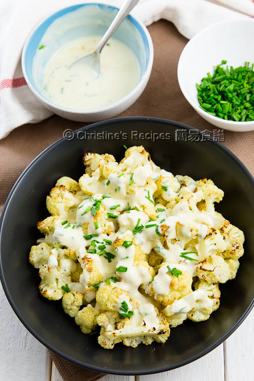焗椰菜花乳酪芥醬汁 Roasted Cauliflower with Yoghurt Mustard Sauce02 焗椰菜花乳酪芥醬汁 Roasted Cauliflower with Yoghurt Mustard Sauce02