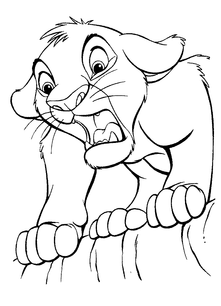 Lion King Pride Rock Coloring Pages Sketch Coloring Page