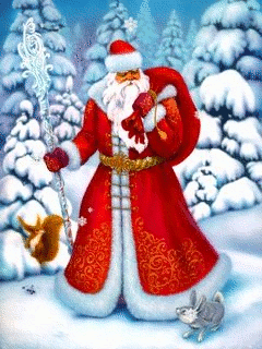 Kumpulan 50 Gambar  Animasi Santa Claus Lucu Unik Bergerak  