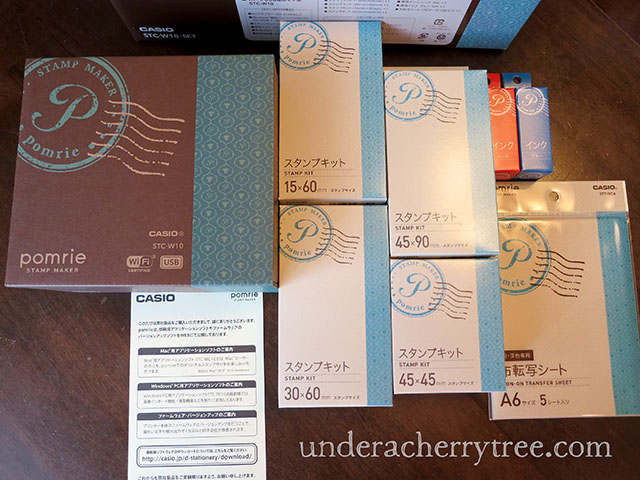 Under A Cherry Tree: Unboxing my Casio Pomrie Stamp Maker