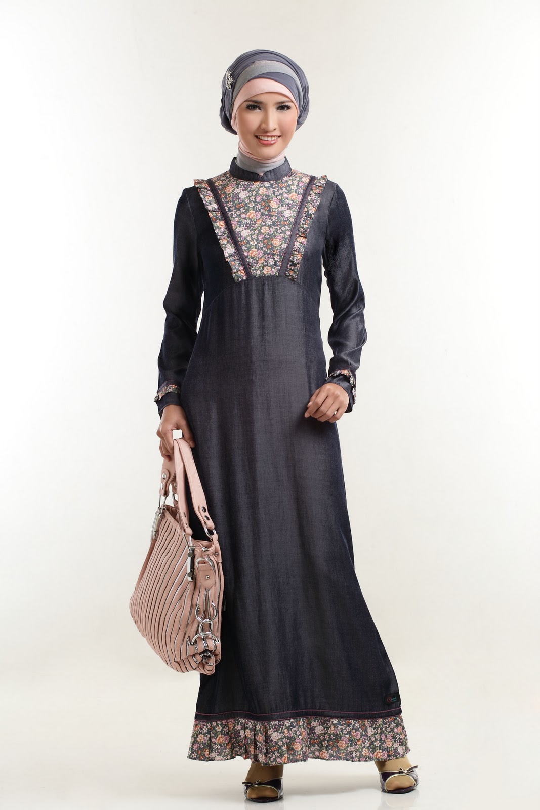 20 Model Gamis Batik Kombinasi Terbaru 2019