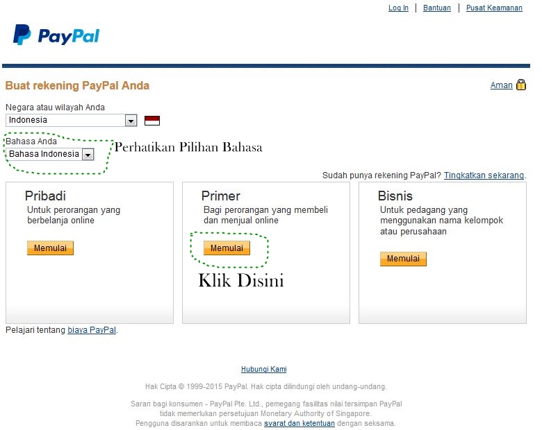 Ngumpulin Recehan Cara Daftar Dan Membuat Akun Paypal Indonesia Gratis