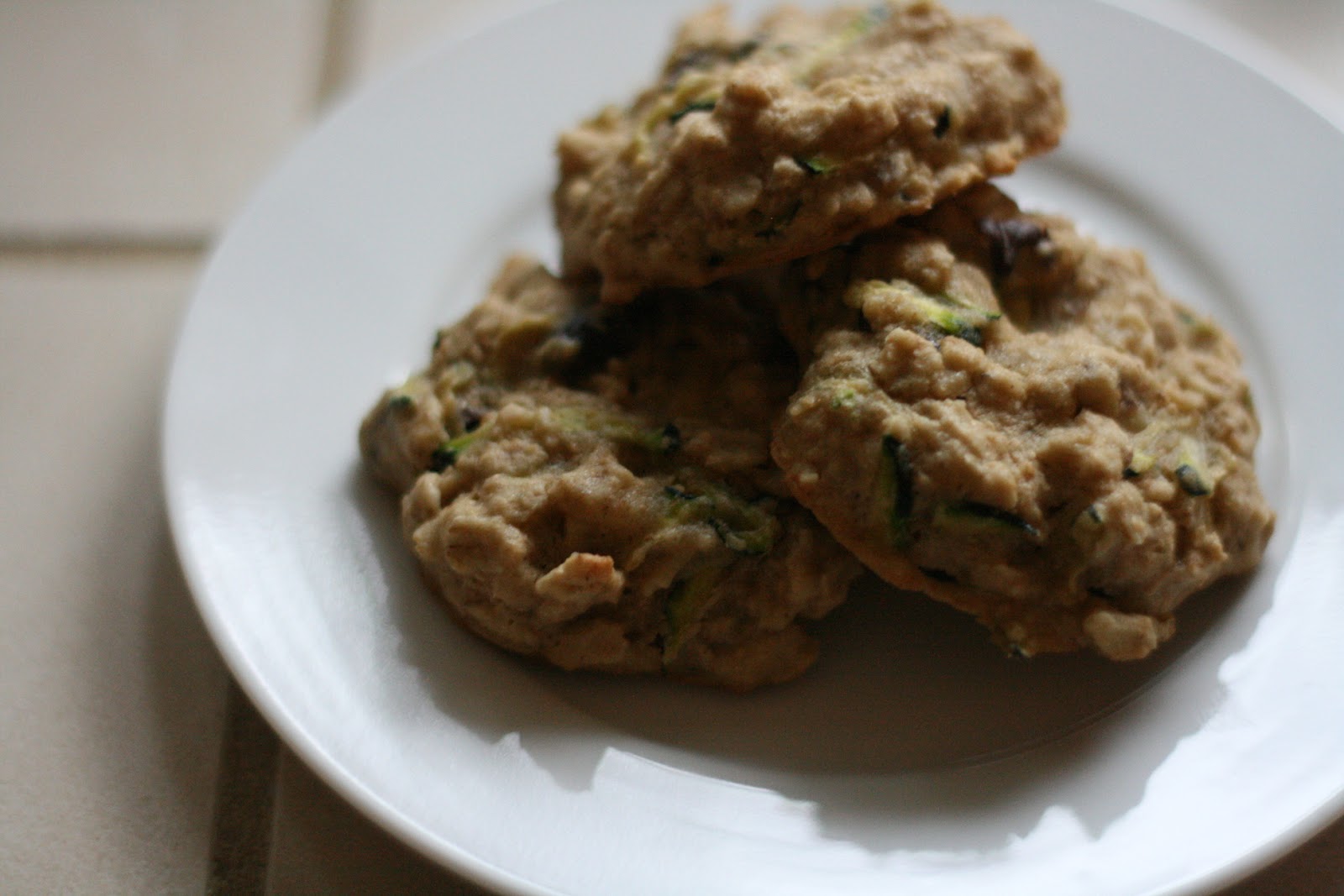 Laine's Recipe Box Whole Wheat Zucchini Oatmeal Cookies