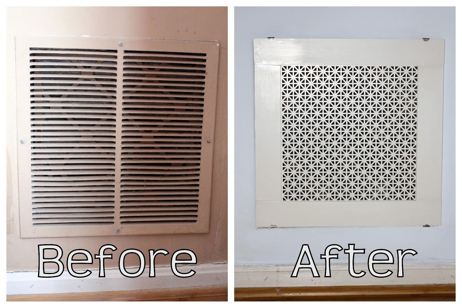 homevolution DIY Return Air Grille {That's actually pretty!}