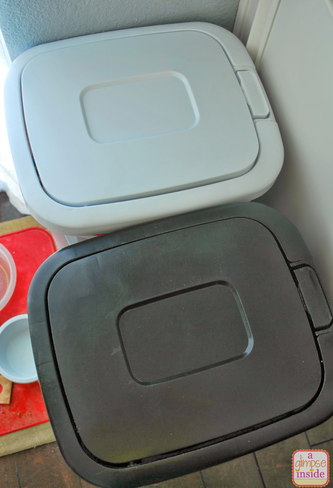 Easy Vinyl Trash Can Labels A Glimpse Inside