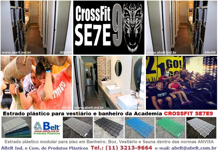 Estrado plástico para academia CrossFit 79 Pinheiros em São Paulo