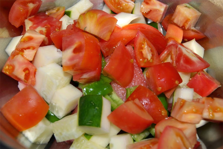Ensalada con sandía paso 3